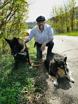 Andre mit Sam und Shila